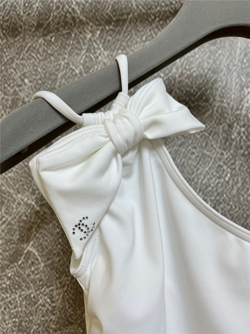 Ch**el one-shoulder swimsuit replica designer clothes