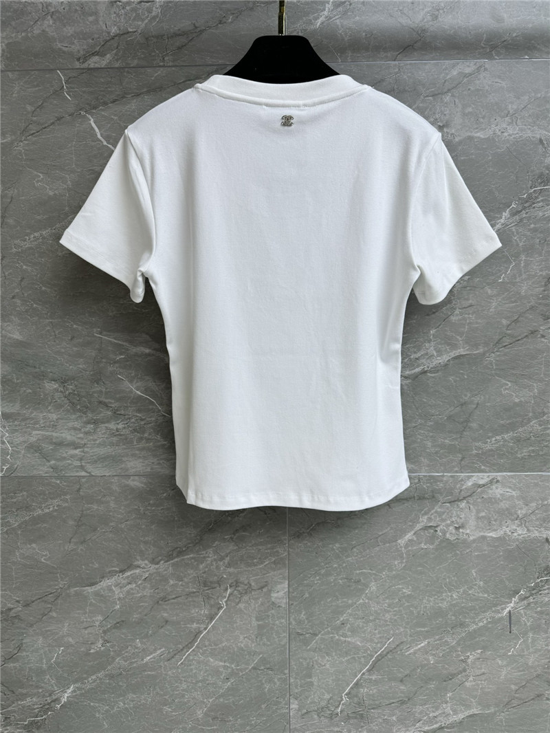 Ch**el fish embroidered t-shirt replica d&g clothing