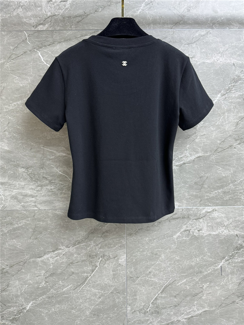 Ch**el fish embroidered t-shirt replica d&g clothing