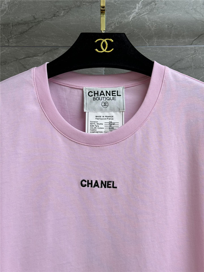 Ch**el drawstring waist t-shirt replica designer clothes