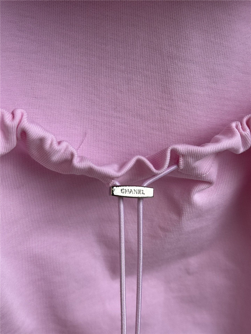 Ch**el drawstring waist t-shirt replica designer clothes