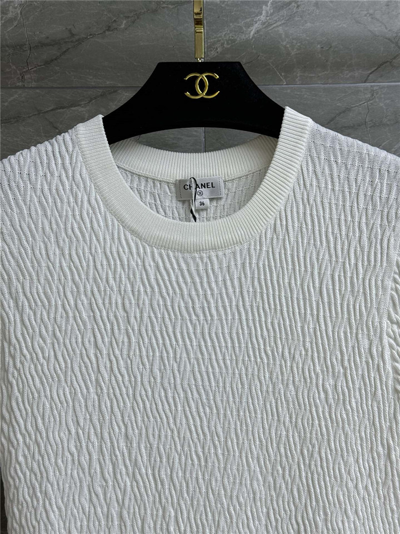 Chanel ruffled knitted skirt replica clothes