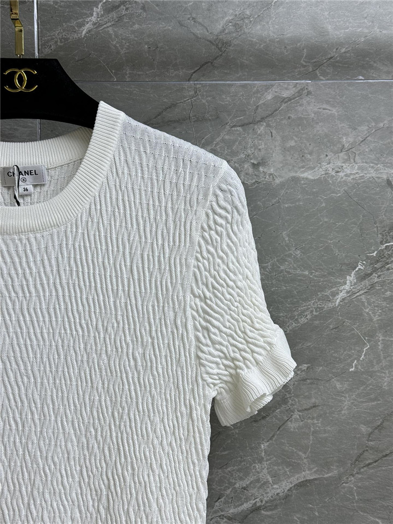 Chanel ruffled knitted skirt replica clothes