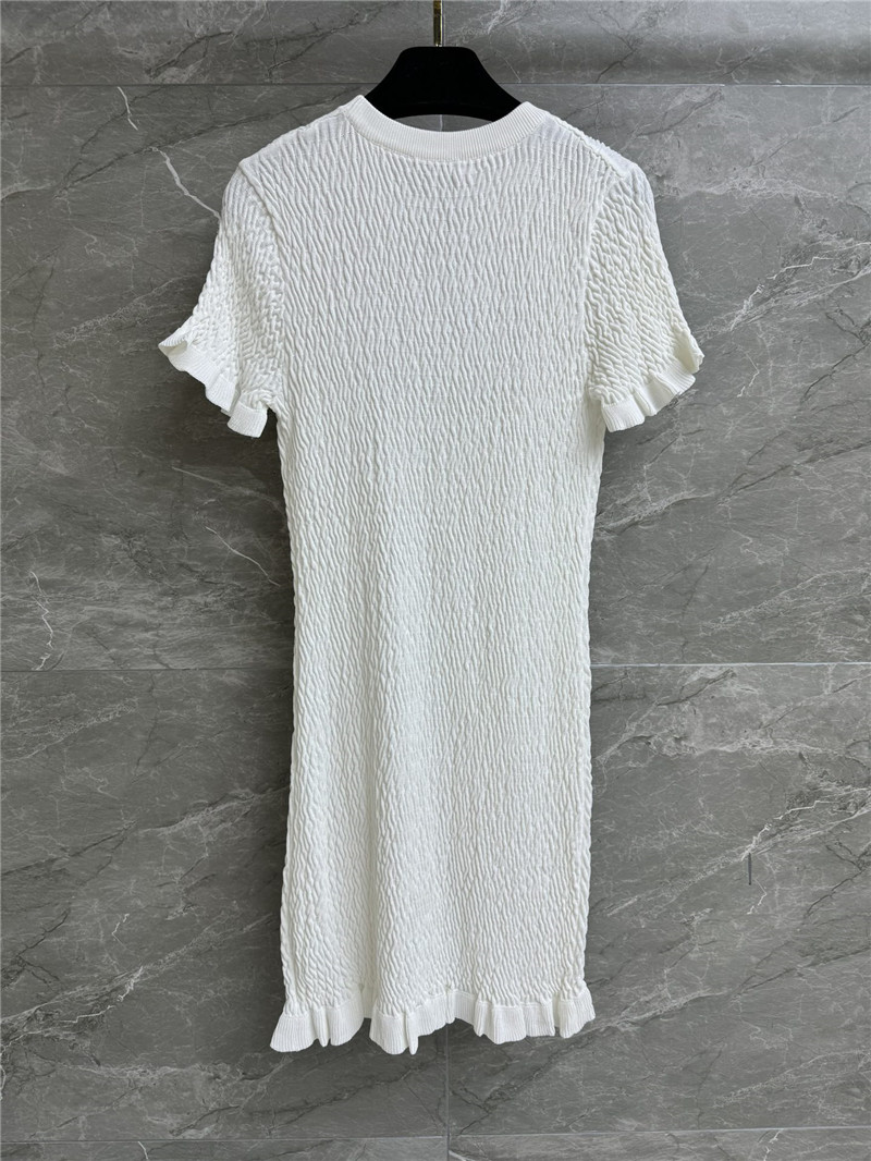 Chanel ruffled knitted skirt replica clothes