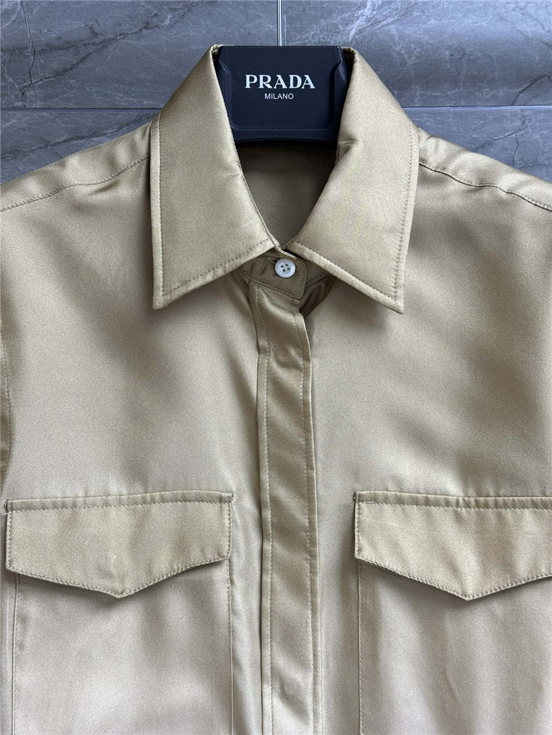 Pra*a gradient silk shirt gradient silk shirt