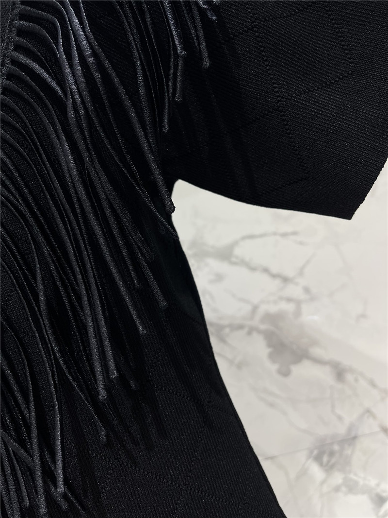 Balmain round neck button-down knit dress replica clothing sites