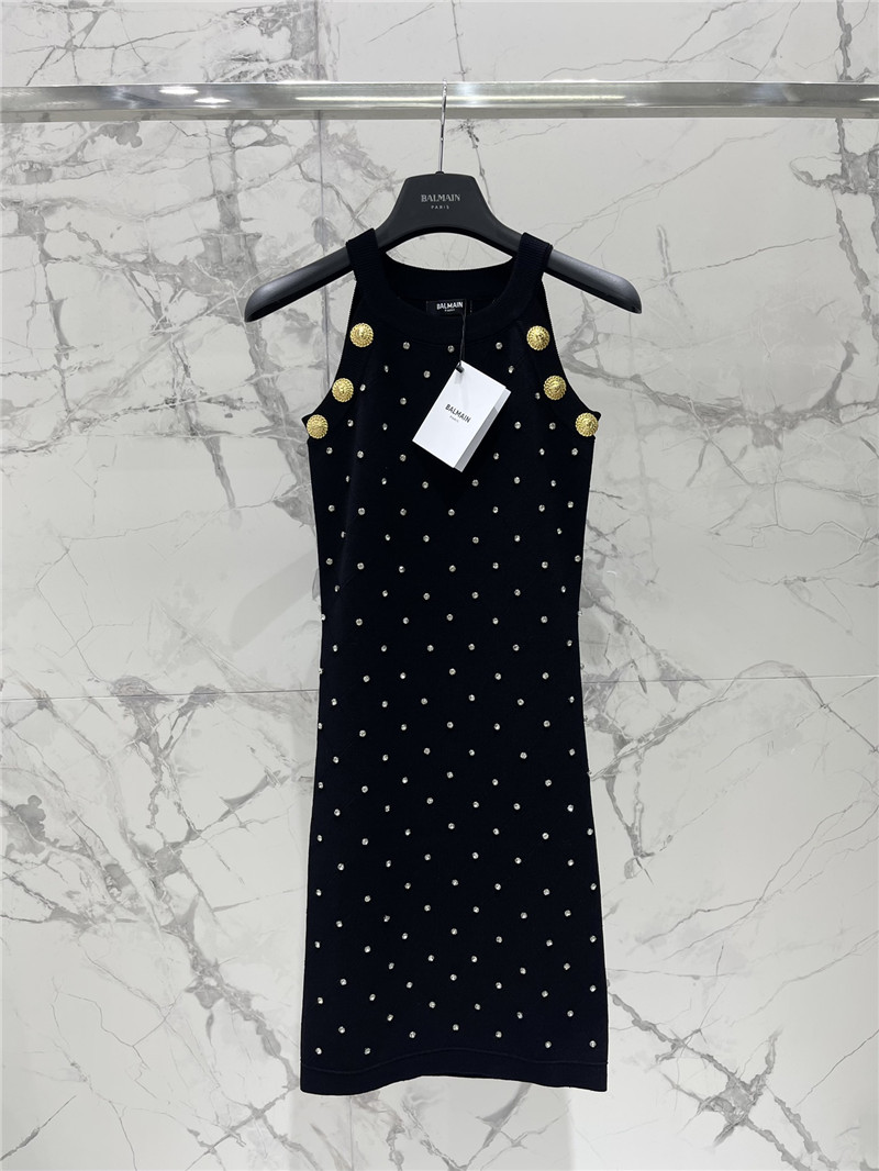 Balmain slim waist knitted dress replica designer clothes