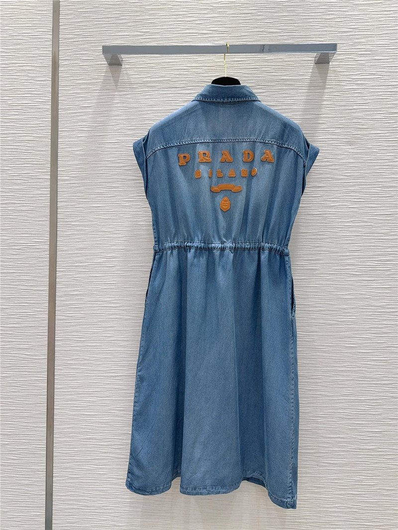 prada vintage denim dress replica designer clothes