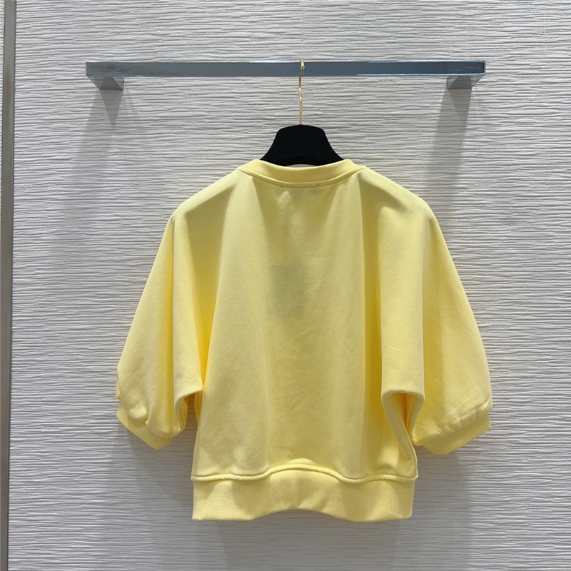 louis vuitton LV five-quarter sleeve top + shorts set replica clothes