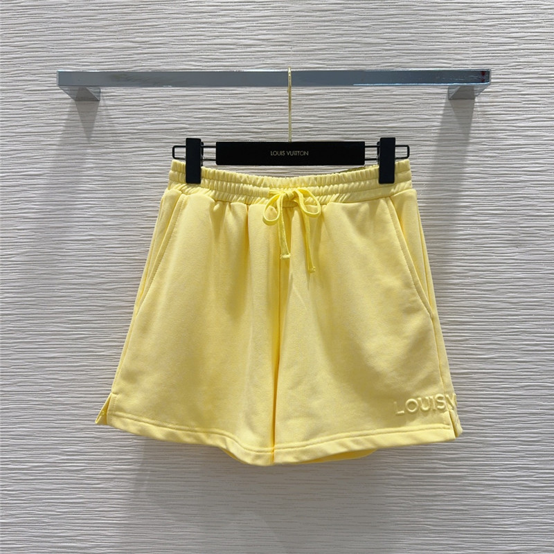 louis vuitton LV five-quarter sleeve top + shorts set replica clothes