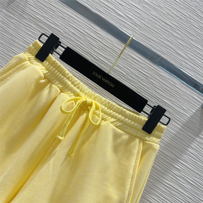 louis vuitton LV five-quarter sleeve top + shorts set replica clothes