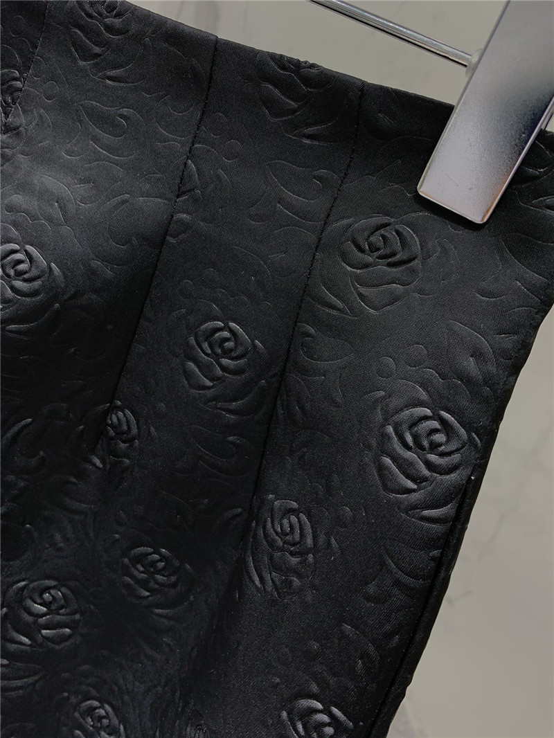 YSL camellia embossed high waist shorts replica d&g clothing