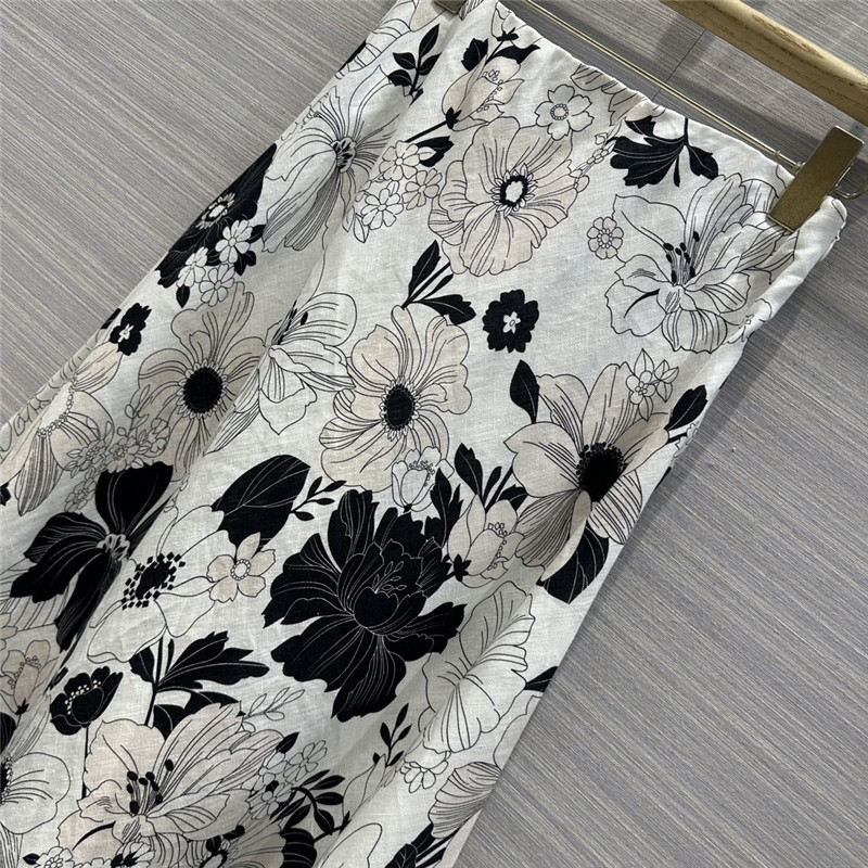 Zimm high-grade linen cotton A-line long skirt replica clothes