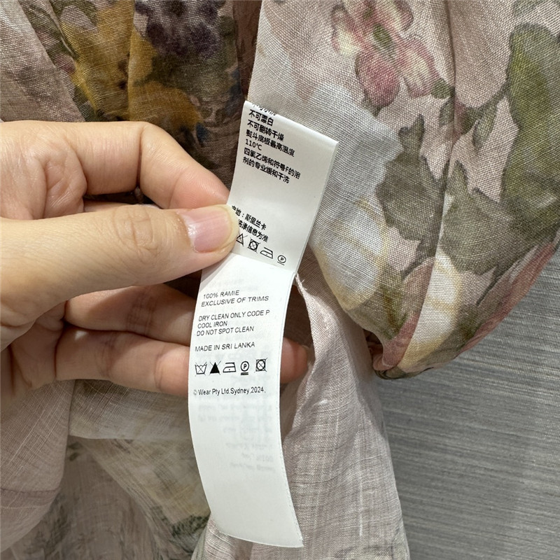 zimm high-end silk and linen shirt replica d&g clothing