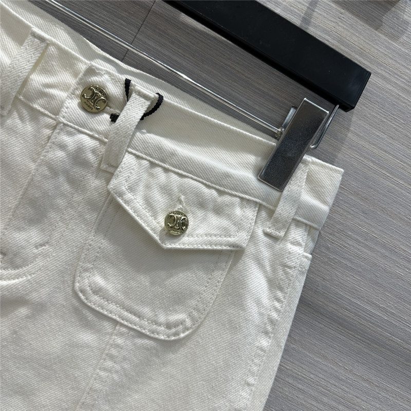 Ce1i*e washed denim mini skirt replica clothes