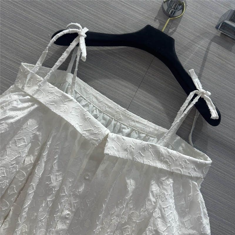 louis vuitton LV one shoulder tie shirt dress replica clothing