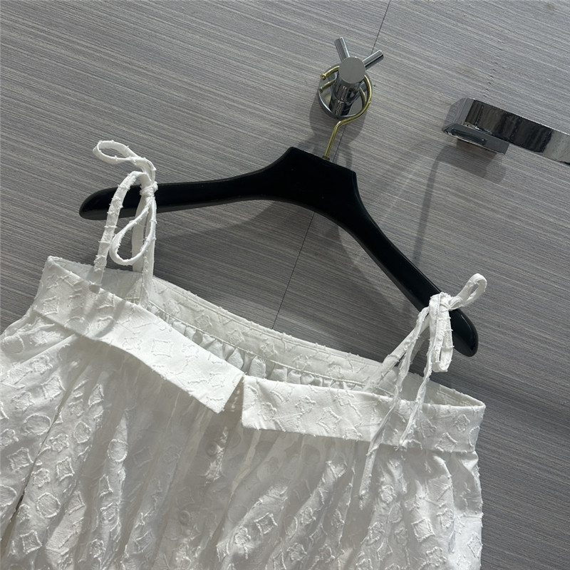 l0vis Vvtt0n monogram fil coupé off-the-shoulder blouse