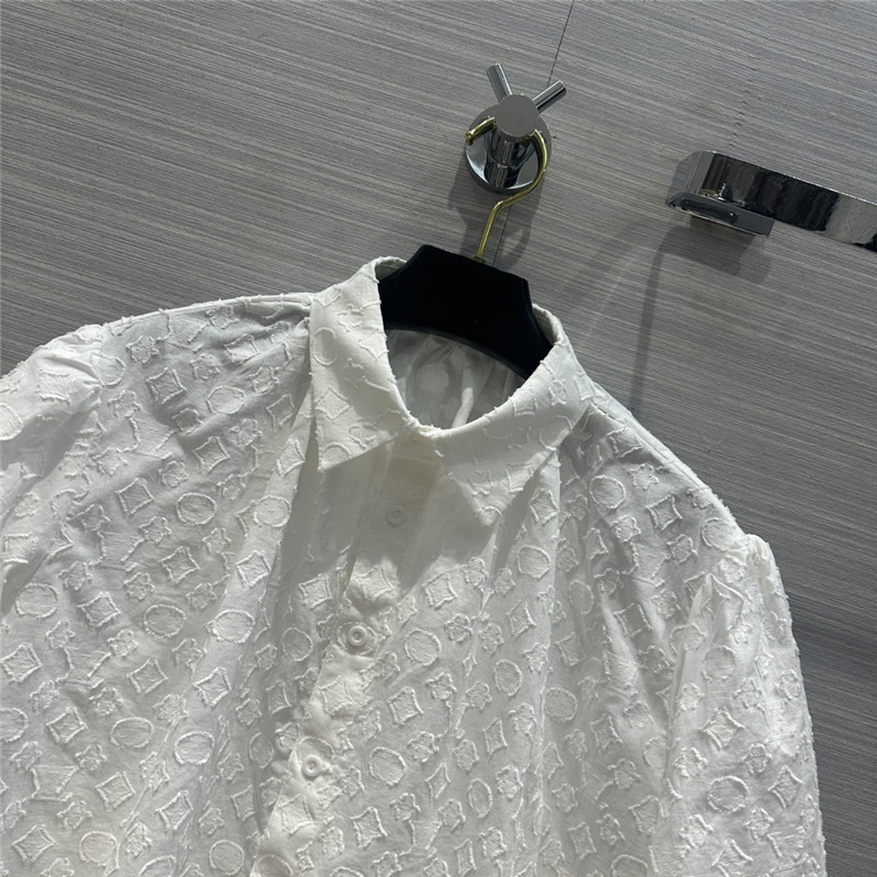 louis vuitton LV jacquard shirt replica clothing sites