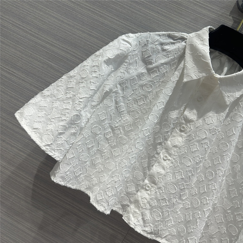 louis vuitton LV jacquard shirt replica clothing sites