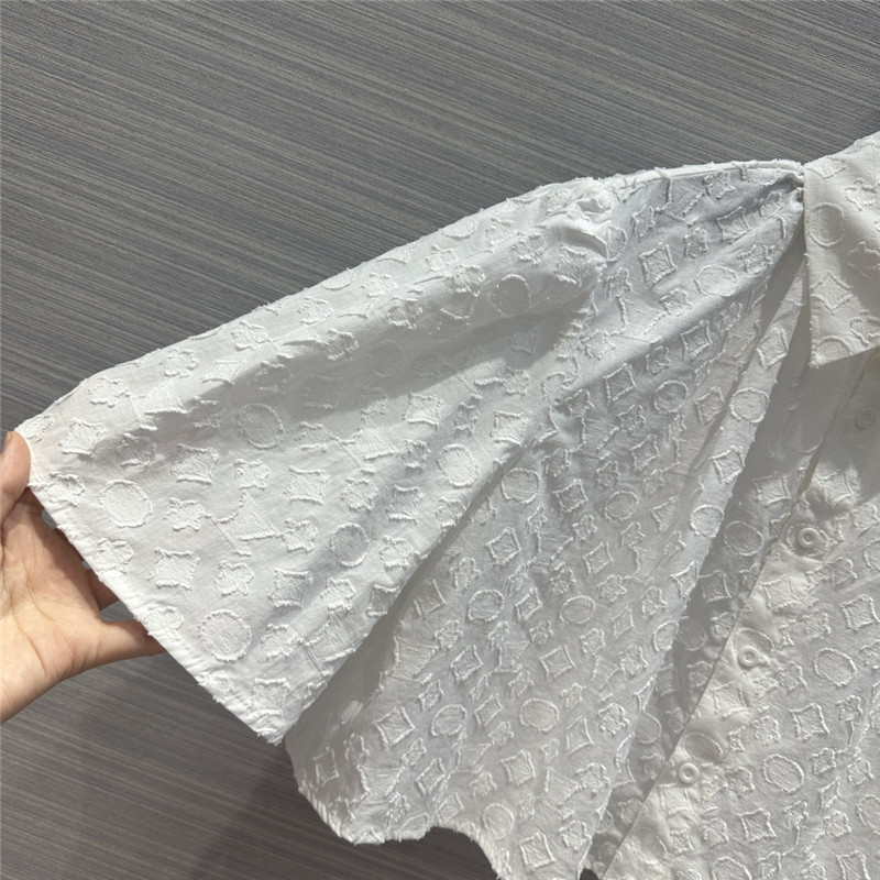 louis vuitton LV jacquard shirt replica clothing sites