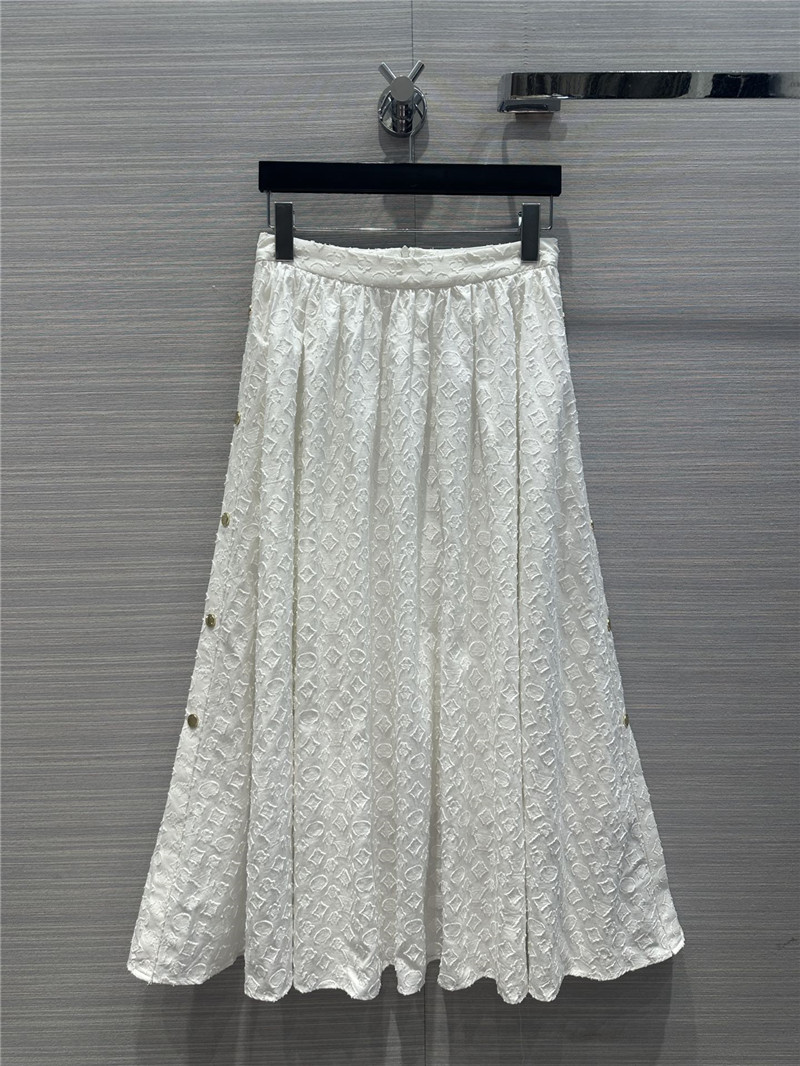 louis vuitton LV jacquard long skirt replica clothing