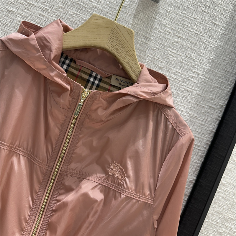 Bv*b*rry hooded zipper sun protection small jacket replica clothes