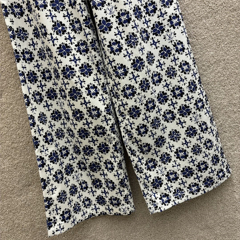 louis vuitton LV high waist wide leg pants replica designer clothes