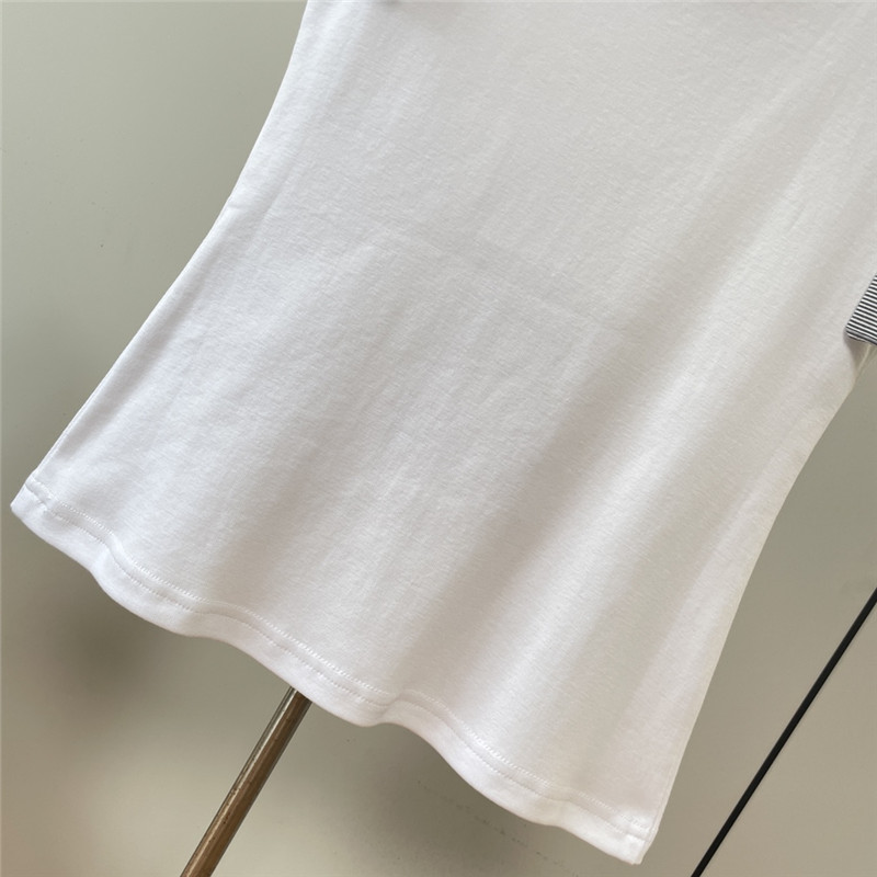 Ch**el ruffled logo cotton vest replica clothing