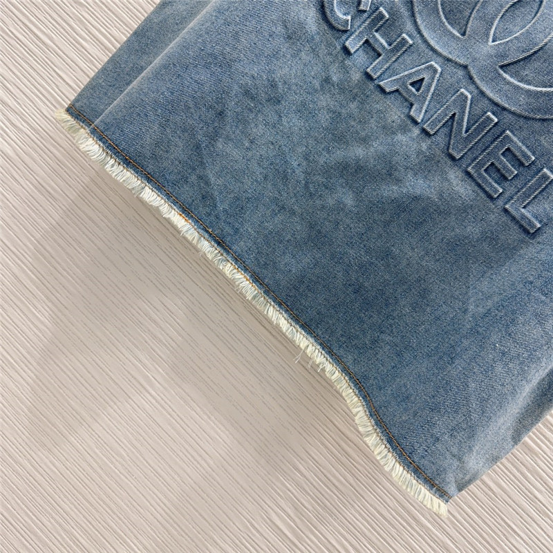 Ch**el tannin washed denim suit cheap replica designer clothes