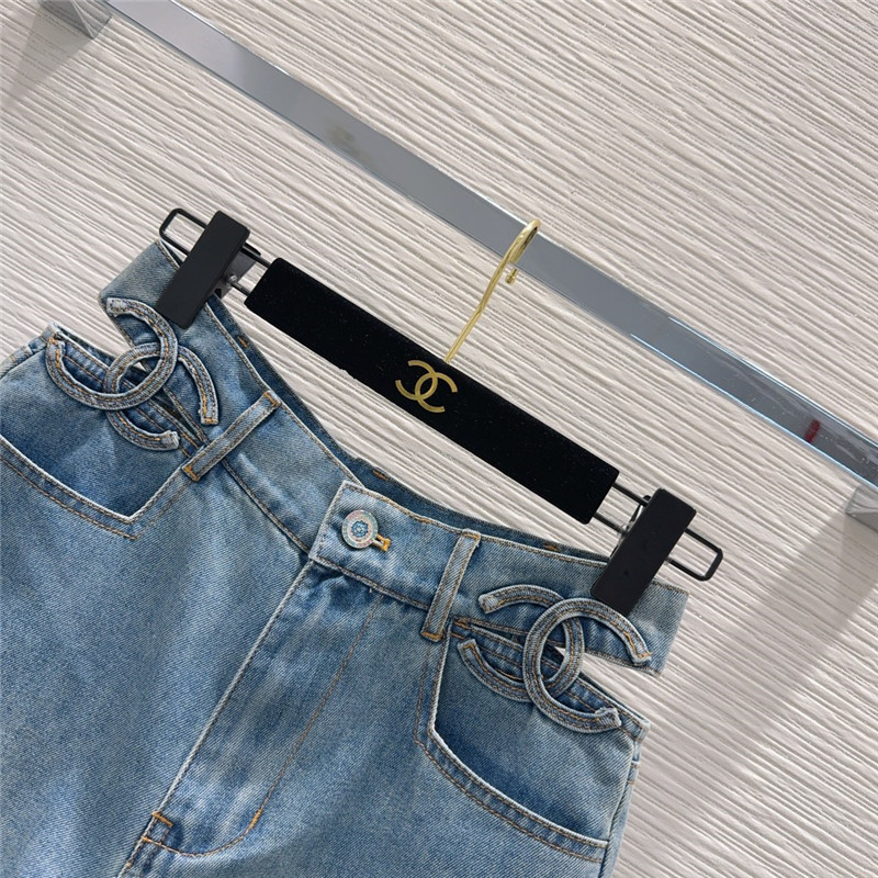 Ch**el tannin washed denim suit cheap replica designer clothes