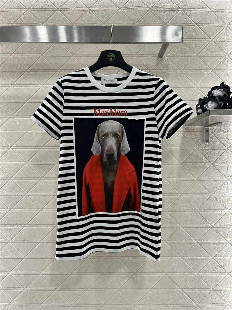 Max Mara Rosso Striped T-shirt
