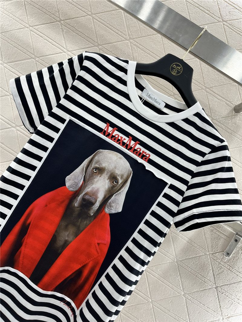 Max Mara Rosso Striped T-shirt