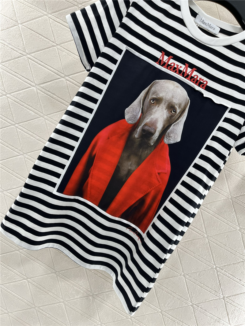 Max Mara Rosso Striped T-shirt