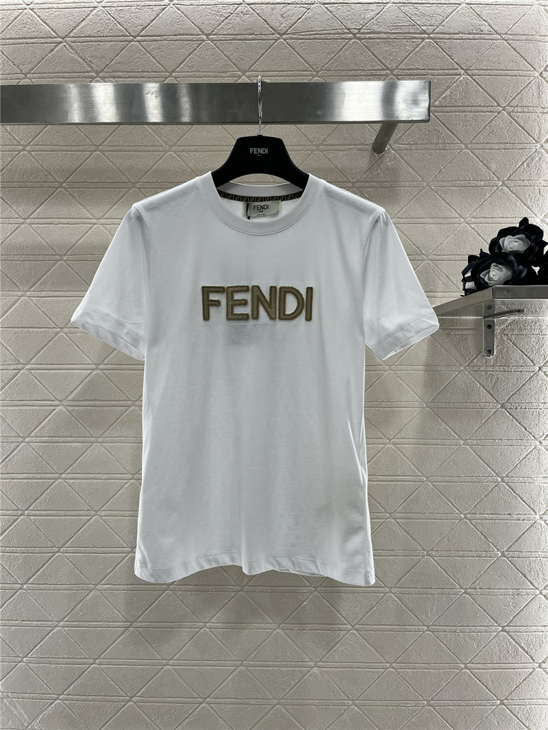 Fendi 3D toothbrush lettering T-shirt replica d&g clothing