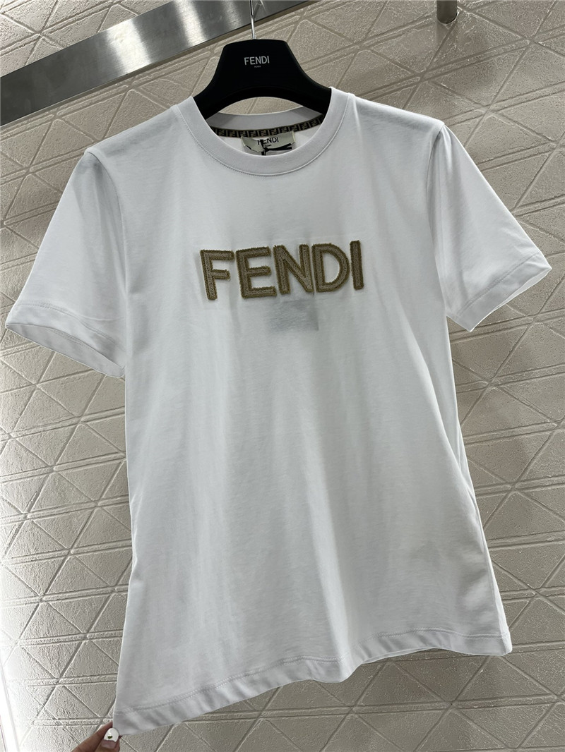 F**di 3d toothbrush lettering t-shirt replica d&g clothing