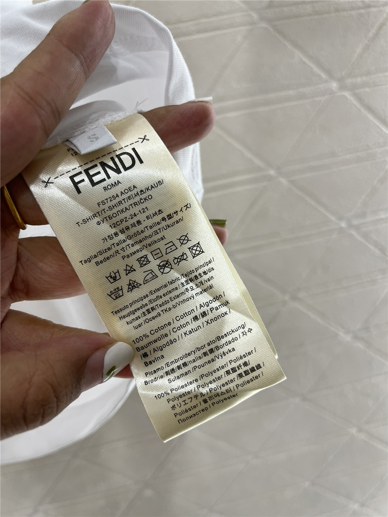 F**di 3d toothbrush lettering t-shirt replica d&g clothing