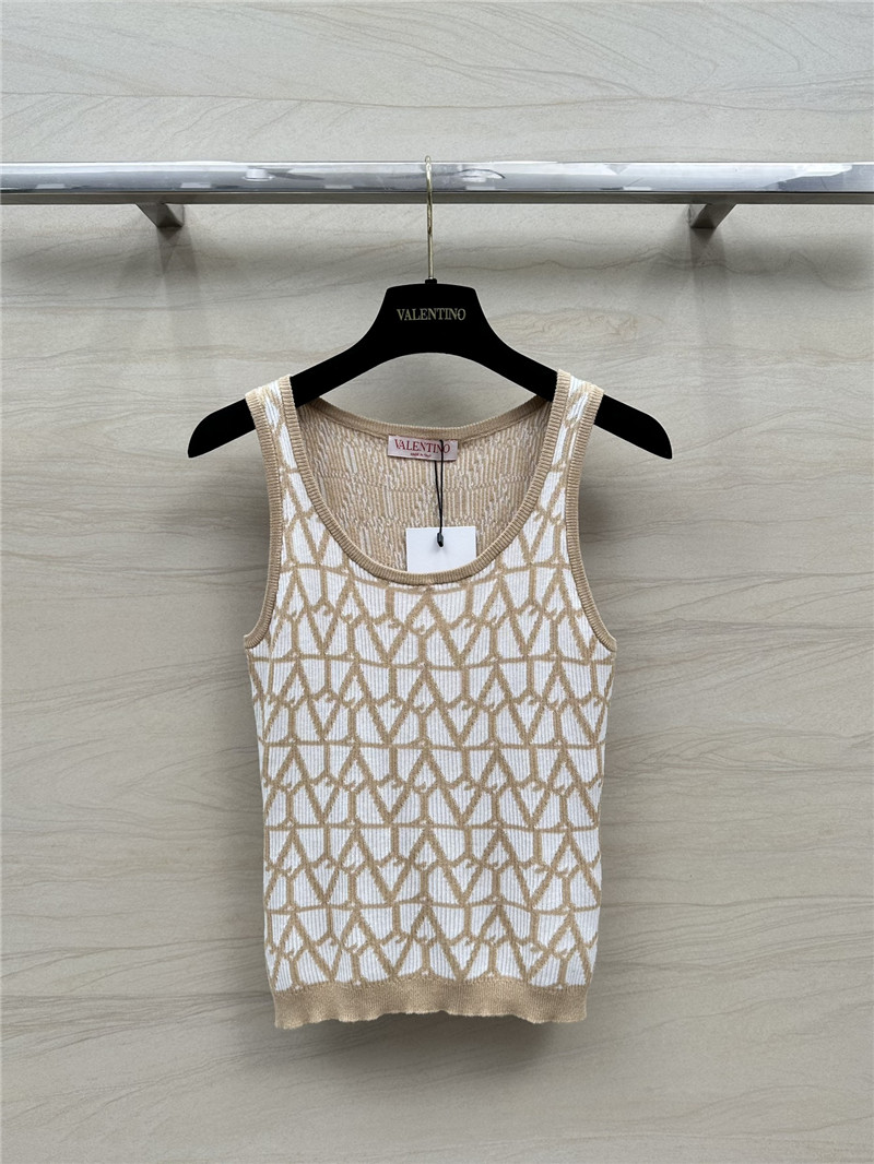 valentino logo striped cotton vest replica d&g clothing