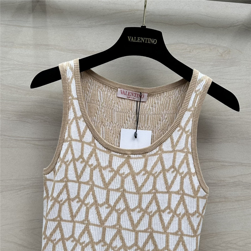 valentino logo striped cotton vest replica d&g clothing