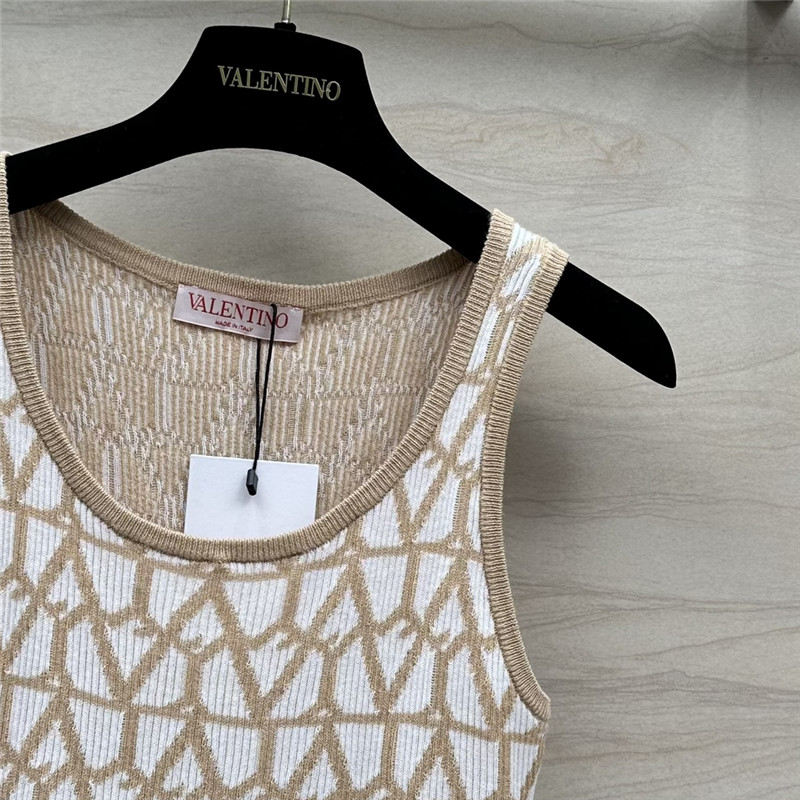 valentino logo striped cotton vest replica d&g clothing