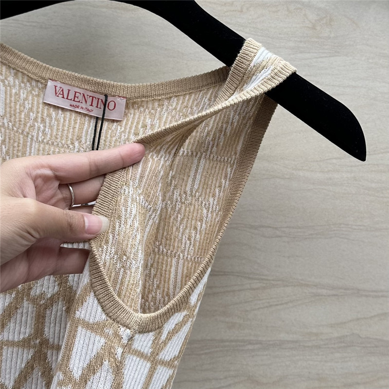 valentino logo striped cotton vest replica d&g clothing