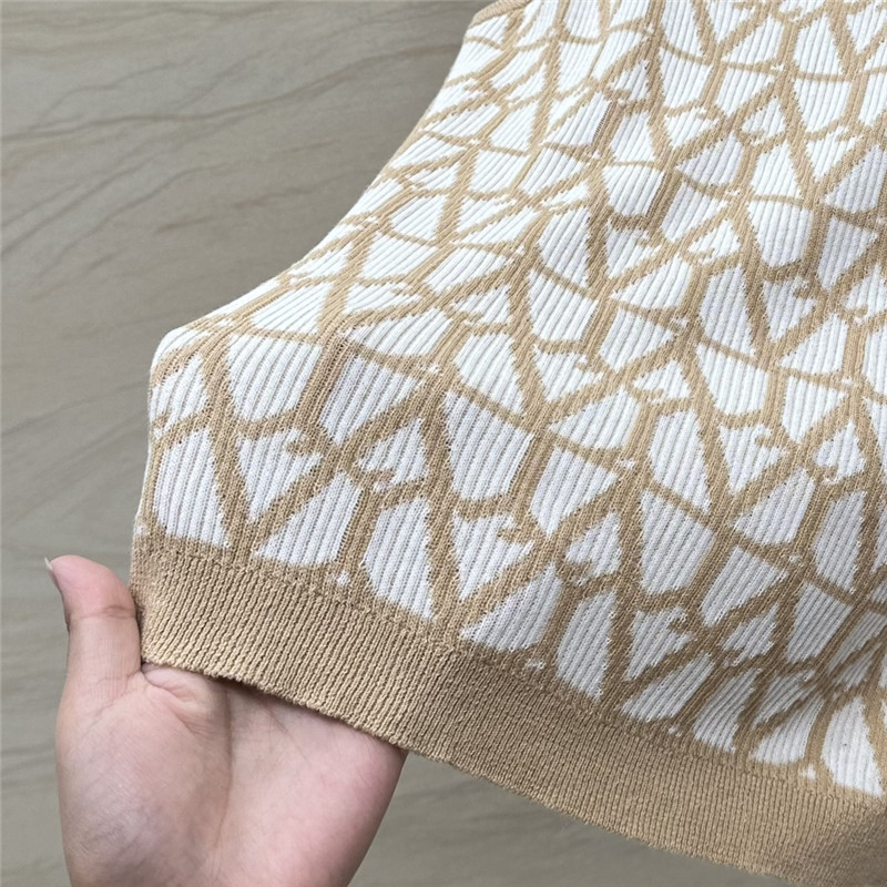 valentino logo striped cotton vest replica d&g clothing