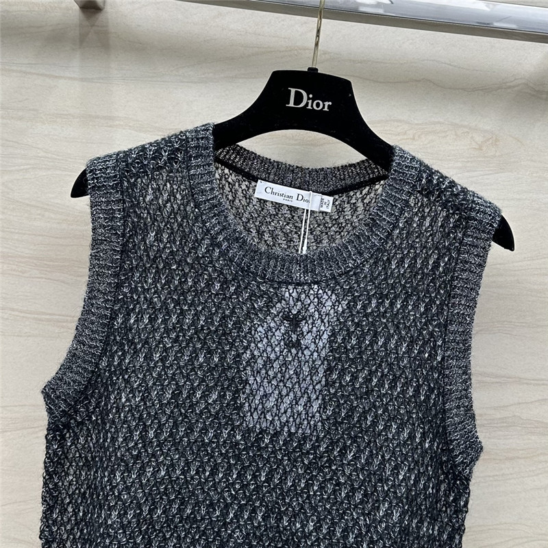 D10r mohair knitted small vest replica clothes