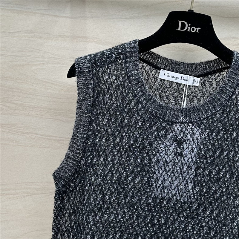 D10r mohair knitted small vest replica clothes