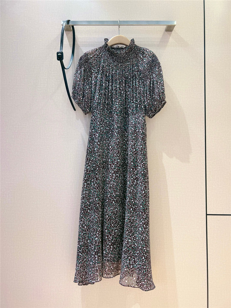 dior patchwork ruffle collar dress replica d&g clothing