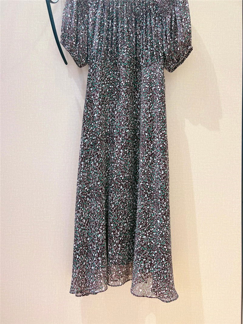 D10r patchwork ruffle collar dress replica d&g clothing