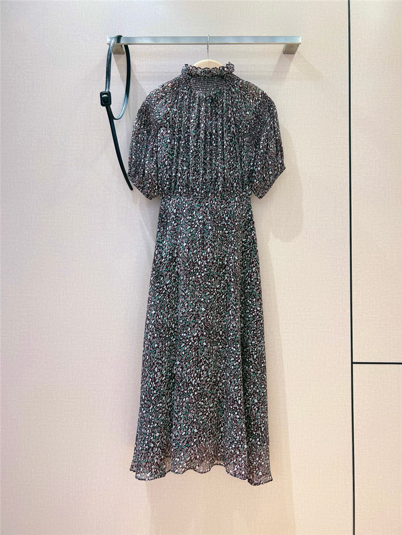 D10r patchwork ruffle collar dress replica d&g clothing