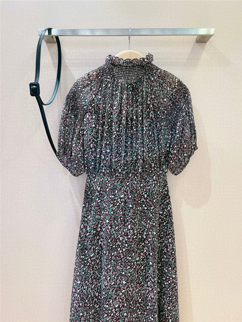 D10r patchwork ruffle collar dress replica d&g clothing