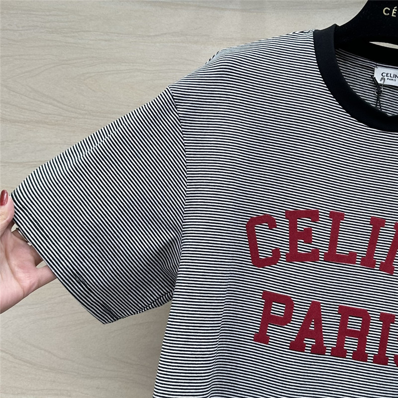 Ce1i*e flocked letter print t-shirt replica d&g clothing