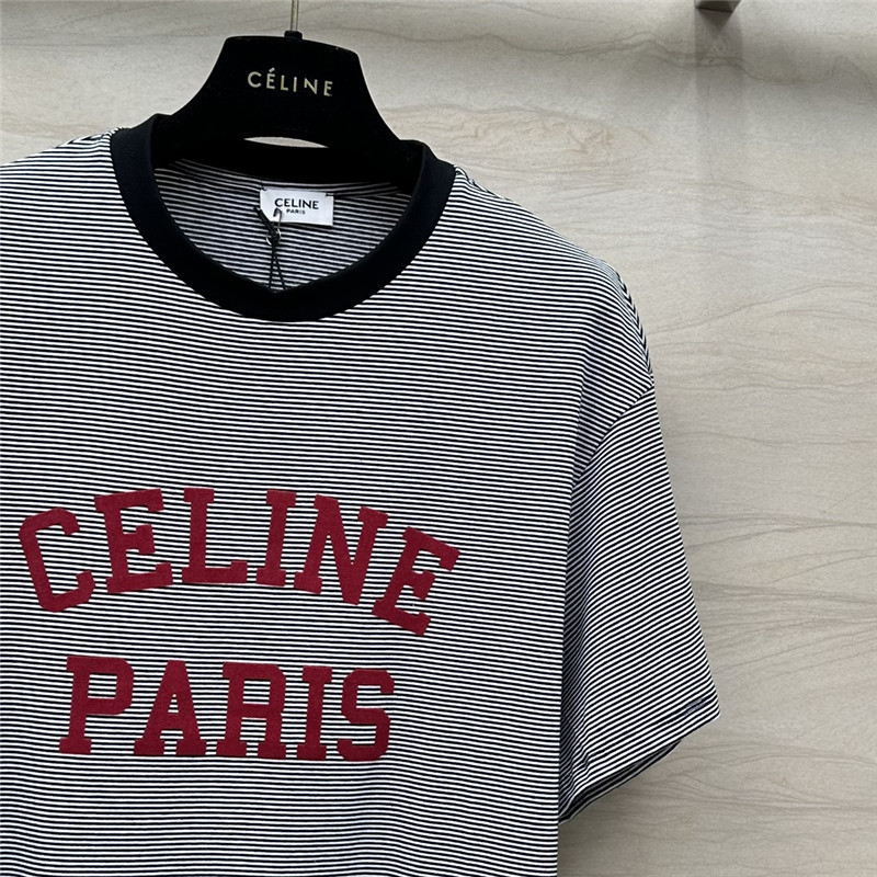 Ce1i*e flocked letter print t-shirt replica d&g clothing