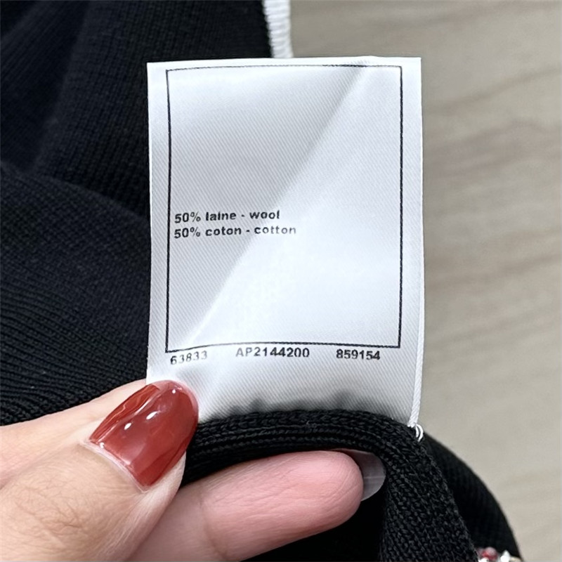 ch**el hot D1am0nd hem knitted vest top replica clothing